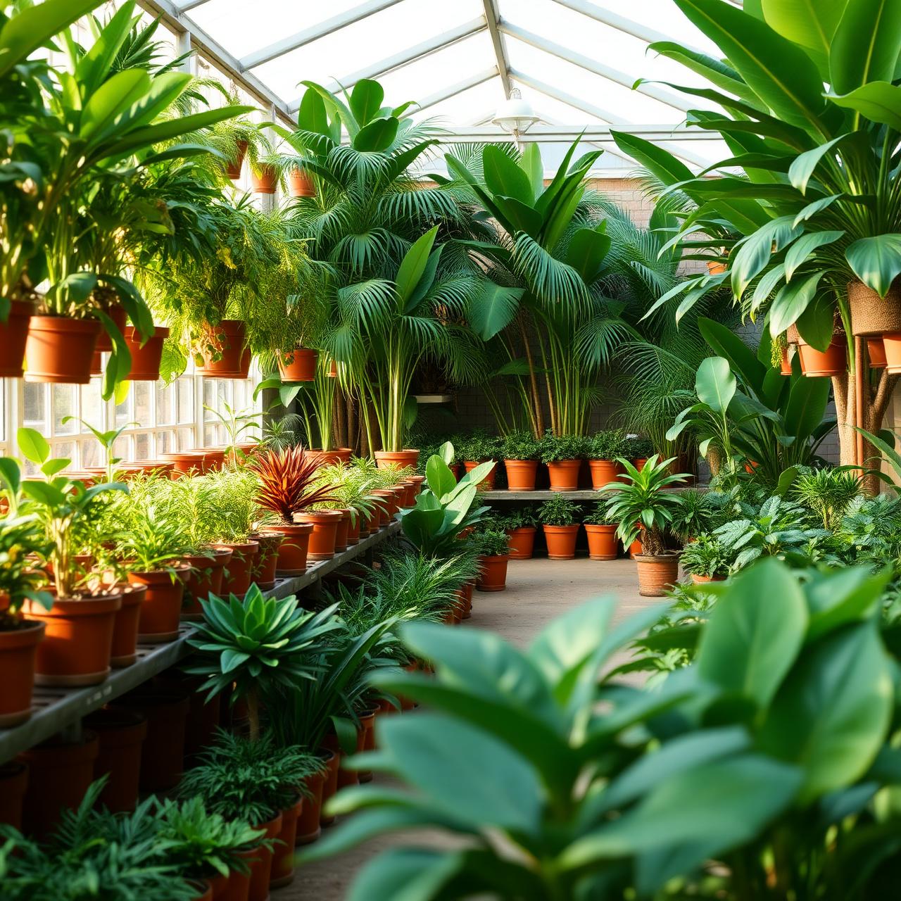 Tropical plants at Royd's nursery